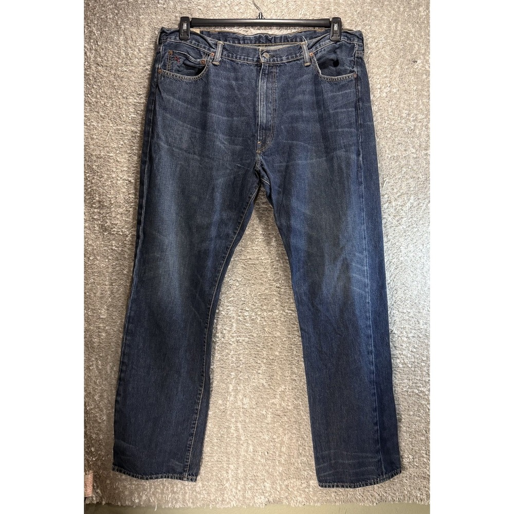Polo Ralph Lauren Hampton Relaxed Straight Jeans Men's 40 Dark Wash Denim